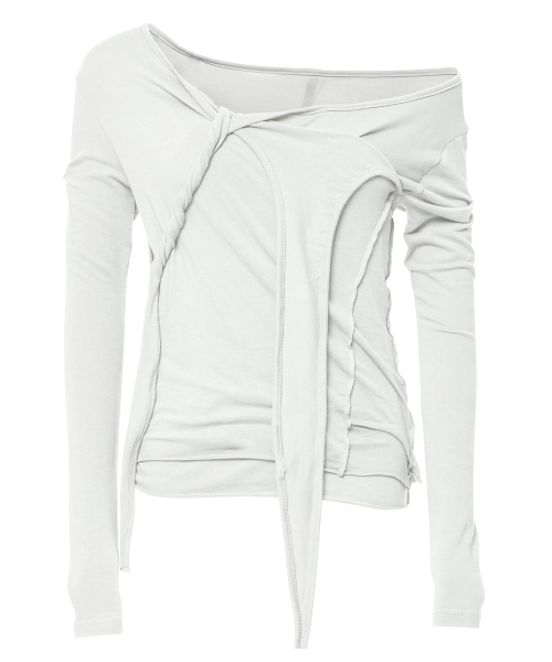 FLAREUP（フレアアップ）の「3レイヤー編みスリーブ (FL-184_White)（Tシャツ/カットソー・レディース・ホワイト・OS）」の10枚目の写真