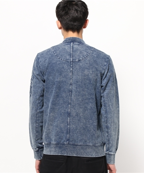 VENCEEXCHANGE（ヴァンスエクスチェンジ）の「カットデニム MA-1             （MA-1・メンズ・ホワイト/ダークネイビー/ブルー・LARGE/MEDIUM）」の5枚目の写真