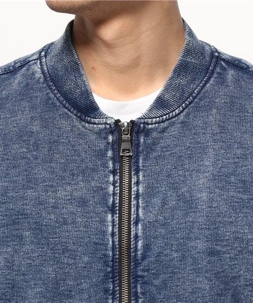 VENCEEXCHANGE（ヴァンスエクスチェンジ）の「カットデニム MA-1             （MA-1・メンズ・ホワイト/ダークネイビー/ブルー・LARGE/MEDIUM）」の7枚目の写真