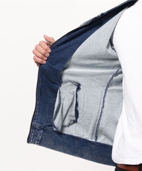 VENCEEXCHANGE（ヴァンスエクスチェンジ）の「カットデニム MA-1             （MA-1・メンズ・ホワイト/ダークネイビー/ブルー・LARGE/MEDIUM）」の10枚目の写真