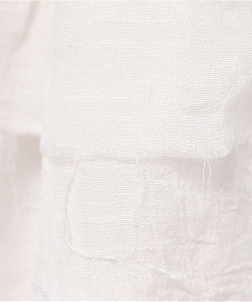 WEGO（ウィゴー）の「DISPARK/ティアードスカート（スカート・レディース・オフホワイト/ライトインディゴブルー・FREE）」の4枚目の写真