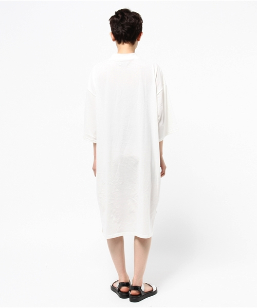 PUNYUS（プニュズ）の「FUGUハイネックTワンピ（ワンピース・レディース・ライトピンク/ブラック/ホワイト/ブルー・3/4）」の7枚目の写真