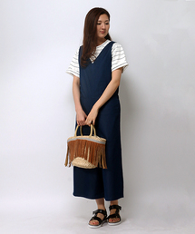 LBC | コットンポリエステルインディゴサロペット(サロペット/オーバーオール)