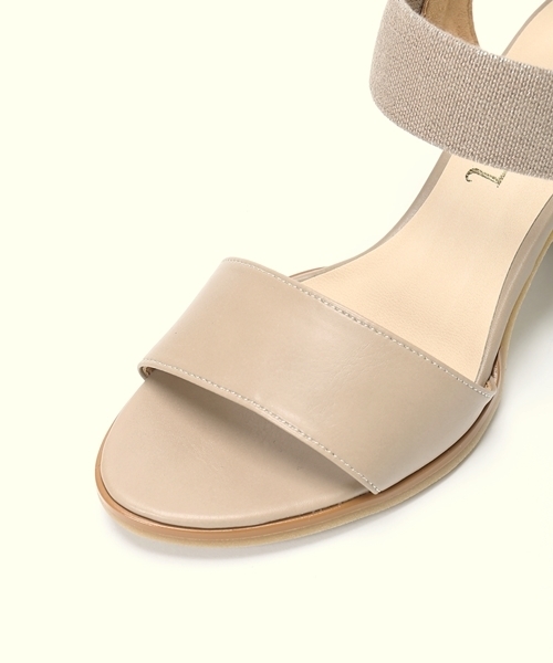 LE TALON(ルタロン)の「7cm ゴムベルトサンダル◆ (サンダル・レディース・ベージュ/ライトグレー/ブラック・37.5/35.5/36.5)」の10枚目の写真