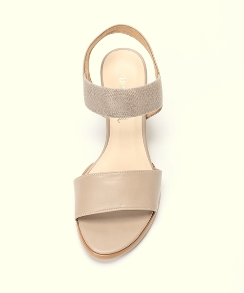 LE TALON(ルタロン)の「7cm ゴムベルトサンダル◆ (サンダル・レディース・ベージュ/ライトグレー/ブラック・37.5/35.5/36.5)」の4枚目の写真