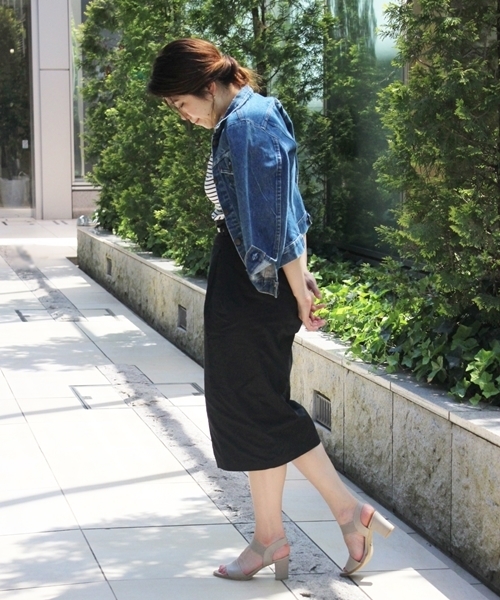 LE TALON(ルタロン)の「7cm ゴムベルトサンダル◆ (サンダル・レディース・ベージュ/ライトグレー/ブラック・37.5/35.5/36.5)」の7枚目の写真