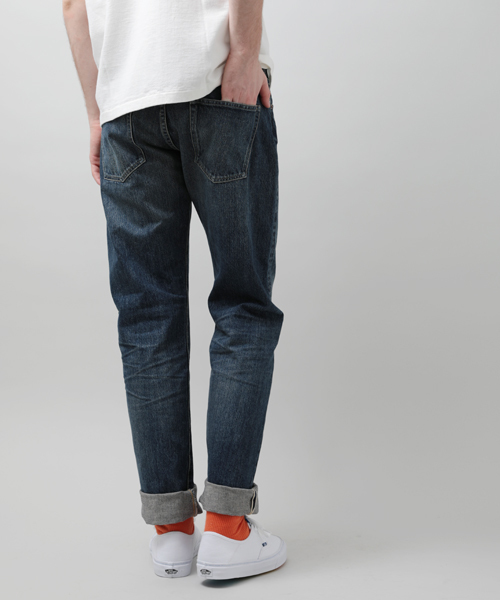 Denime（ドゥニーム）の「【MadeInJapan】Tapered Narrow Fit A-NewUsedMod-/テーパードナロウフィットAユーズド加工【FirstDenime】（デニムパンツ・メンズ・ダークインディゴブルー・30/32/31/33/29/34/36/28）」の15枚目の写真