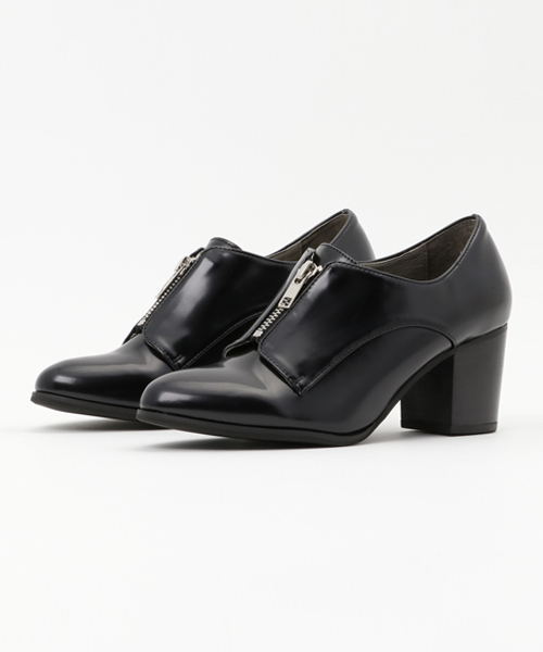 ORiental TRaffic(オリエンタルトラフィック)の「秋冬★フロントジップシューズ★6325(パンプス・レディース・ブラウン/ブラック・LL/L/S/M)」の10枚目の写真