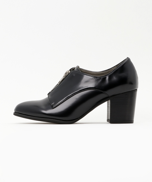 ORiental TRaffic(オリエンタルトラフィック)の「秋冬★フロントジップシューズ★6325(パンプス・レディース・ブラウン/ブラック・LL/L/S/M)」の3枚目の写真