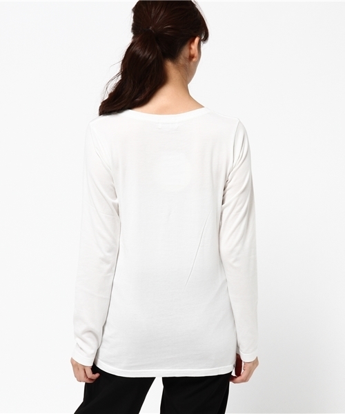 新品☆ヒステリックグラマー⬜︎ロンT⬜︎MOTEL⬜︎ホワイト⬜︎L HYSTERIC GLAMOUR（ヒステリックグラマー）の「MOTEL VISITORS pt T-SH