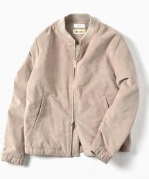 SHIPS | SC: ultrasuede(R) 中綿 ライダース リブ ブルゾン□予約商品(ブルゾン)