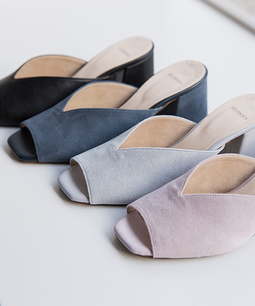 STUDIOUS（ステュディオス）の「オープントゥミュールサンダル（サンダル・レディース・ピンク/グレー/ブルー/ブラック・S/L/M）」の10枚目の写真