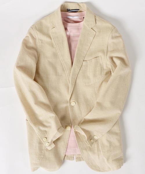 SHIPS（シップス）の「SC: 17SS "レノクロス" 2ボタン エアリージャケット■（テーラードジャケット・メンズ・ベージュ/ネイビー/グレー/ダークネイビー/コバルトブルー/ブルー・LARGE/MEDIUM/SMALL/X-LARGE）」の3枚目の写真