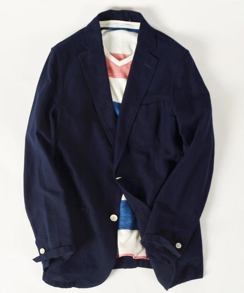 SHIPS（シップス）の「SC: 17SS "レノクロス" 2ボタン エアリージャケット■（テーラードジャケット・メンズ・ベージュ/ネイビー/グレー/ダークネイビー/コバルトブルー/ブルー・LARGE/MEDIUM/SMALL/X-LARGE）」の4枚目の写真