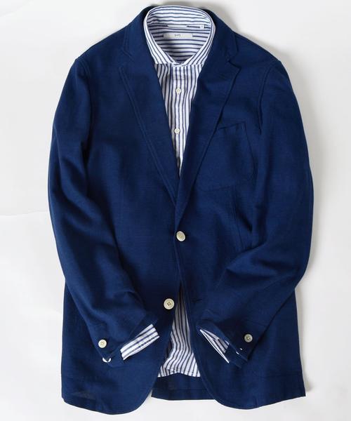 SHIPS（シップス）の「SC: 17SS "レノクロス" 2ボタン エアリージャケット■（テーラードジャケット・メンズ・ベージュ/ネイビー/グレー/ダークネイビー/コバルトブルー/ブルー・LARGE/MEDIUM/SMALL/X-LARGE）」の5枚目の写真