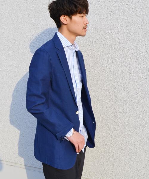 SHIPS（シップス）の「SC: 17SS "レノクロス" 2ボタン エアリージャケット■（テーラードジャケット・メンズ・ベージュ/ネイビー/グレー/ダークネイビー/コバルトブルー/ブルー・LARGE/MEDIUM/SMALL/X-LARGE）」の11枚目の写真