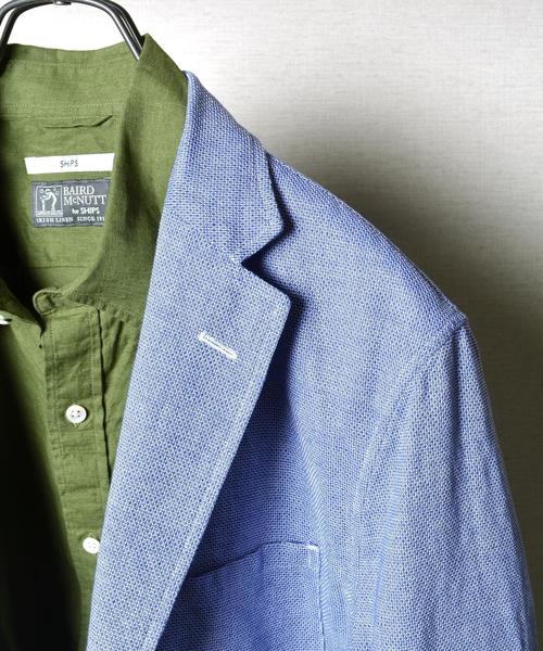 SHIPS（シップス）の「SC: 17SS "レノクロス" 2ボタン エアリージャケット■（テーラードジャケット・メンズ・ベージュ/ネイビー/グレー/ダークネイビー/コバルトブルー/ブルー・LARGE/MEDIUM/SMALL/X-LARGE）」の13枚目の写真