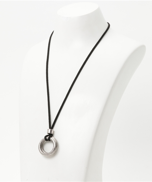 WEGO（ウィゴー）の「WEGO/レザーロングリングネックレス（ネックレス・メンズ・シルバー/ゴールド・FREE）」の3枚目の写真