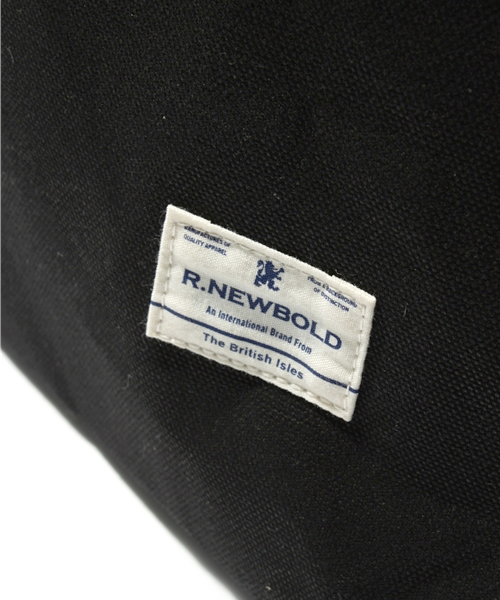 R.NEWBOLD（アールニューボールド）の「COTTON TOTE BAG/805481（トートバッグ・メンズ・ブラック/ベージュ・FREE）」の5枚目の写真