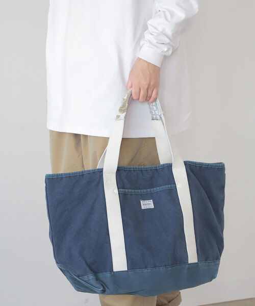 PORTER（ポーター）の「PORTER×fennica×B印 YOSHIDA / 別注 ラグハンドル トートバッグ（L）（トートバッグ・メンズ・ブラック/ホワイト/ネイビー/カーキ・ONE SIZE）」の9枚目の写真