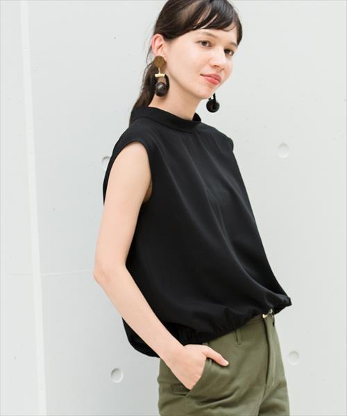 Adam Et Rope アダムエロペ の ノースリーブロールカラーブラウス シャツ ブラウス Wear