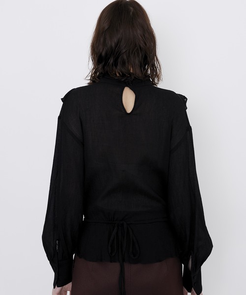 NINE（ナイン）の「【NINE】《STUDIOUS別注》ビクトリアンブラウス（シャツ/ブラウス・レディース・ブラック/マスタード/ホワイト・FREE）」の6枚目の写真