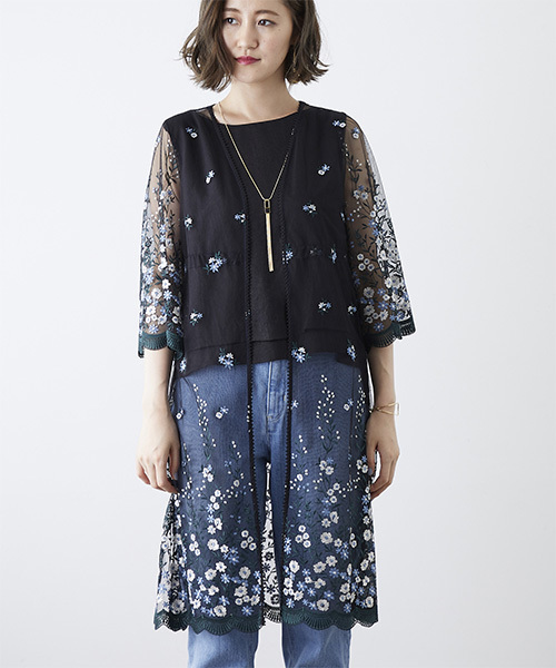 STUDIOUS - カウント刺繍ガウン STUDIOUS（ステュディオス）の「カウント刺繍ガウン（ワンピース