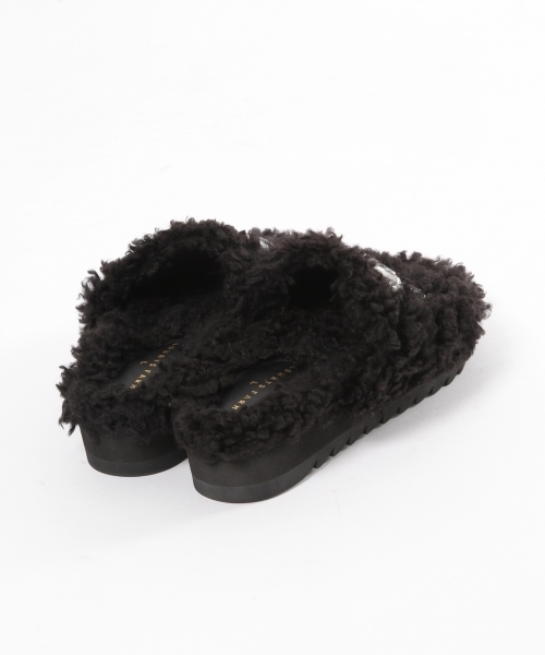 LOWRYS FARM(ローリーズファーム)の「ビジューFファーサンダル 769456(サンダル・レディース・ブラック/ベージュ・LARGE/MEDIUM)」の6枚目の写真