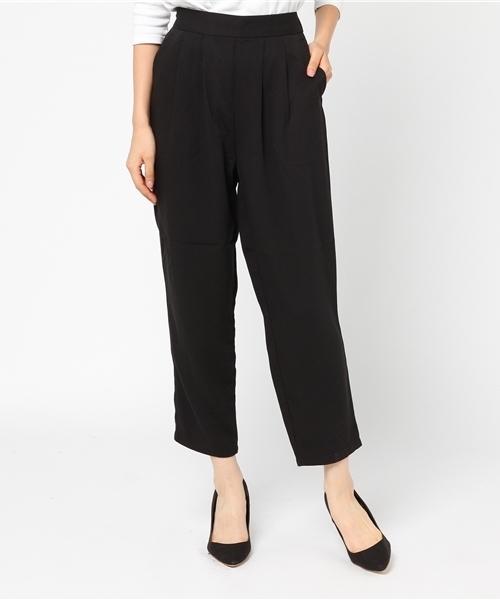 Samansa Mos2 blue(サマンサモスモスブルー)の「柄アソートテーパードパンツ(その他パンツ・レディース・ブラック/ブラウン/ベージュ/グレー・LARGE/MEDIUM)」の2枚目の写真