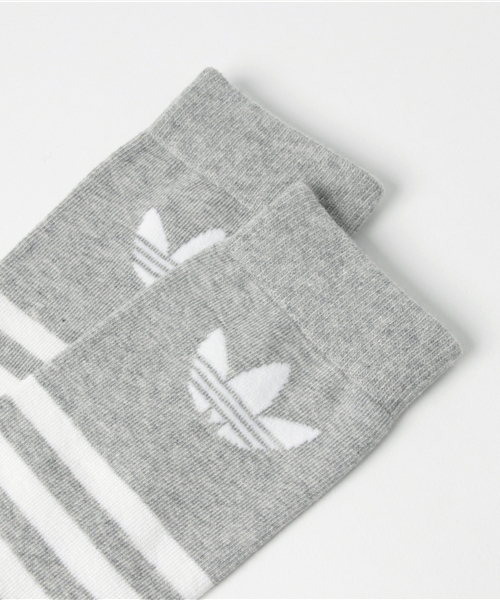 adidas（アディダス）の「オリジナルス ソックス [THIN CREW SOCKS AOP]（ソックス/靴下・メンズ・グレー系その他・22.0～24.0cm/24.0～26.0cm/27.0～29.0cm）」の3枚目の写真