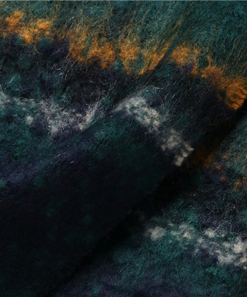 U.Q（ユウキュウ）の「チェックストール（ストール/ショール・レディース・ブラック/ベージュ/グリーン/ブルー・FREE）」の5枚目の写真