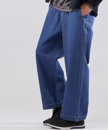 MONO-MART | タックワイドデニムパンツ テーパードワイドシルエットデニム(その他パンツ)