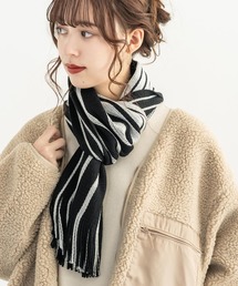 Rocky Monroe | 日本製フリンジ付きリバーシブルマフラー(マフラー)