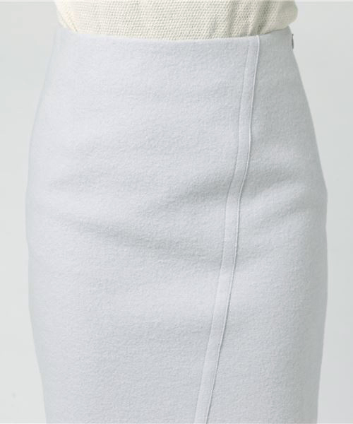 RIVE DROITE（リヴドロワ）の「ブークレタイトスカート（スカート・レディース・ライトグレー・38/36）」の5枚目の写真