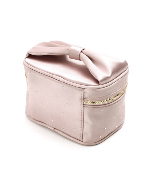 JILL by JILL STUART(ジルバイジルスチュアート)の「サテンコフレ(バニティー)ポーチ(ポーチ・レディース・ブラック/ピンク・フリ-)」の3枚目の写真
