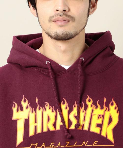 THRASHER(スラッシャー)の「<THRASHER> FLAME HOOD PK/パーカー о(パーカー・メンズ・ワインレッド・SMALL/LARGE/MEDIUM/X-LARGE)」の8枚目の写真