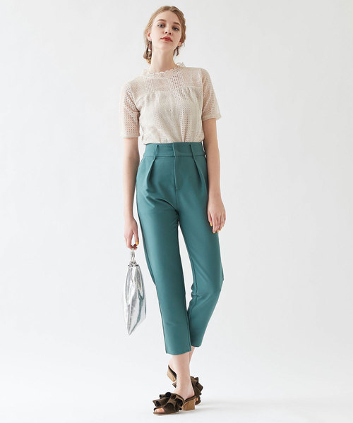 titivate（ティティベイト）の「ハイウエストタックテーパードパンツ（その他パンツ・レディース・ライトベージュ/グリーン/ライトピンク/ブラック/ネイビー/ライトグレー・M/L/S）」の16枚目の写真