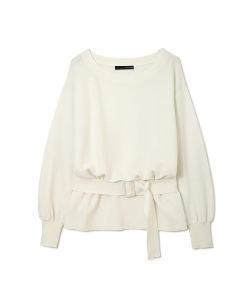 22 OCTOBRE（ヴァンドゥ－オクトーブル）の「◆ウエストマークニットプルオーバー（ニット/セーター・レディース・レッド/ホワイト/ネイビー・2）」の8枚目の写真