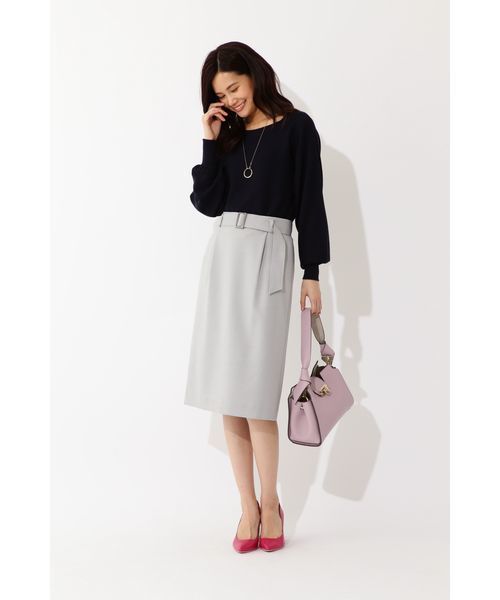 22 OCTOBRE（ヴァンドゥ－オクトーブル）の「◆ウエストマークニットプルオーバー（ニット/セーター・レディース・レッド/ホワイト/ネイビー・2）」の11枚目の写真