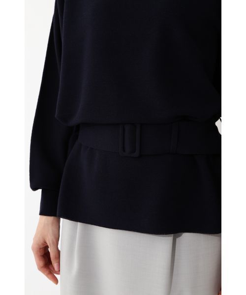 22 OCTOBRE（ヴァンドゥ－オクトーブル）の「◆ウエストマークニットプルオーバー（ニット/セーター・レディース・レッド/ホワイト/ネイビー・2）」の16枚目の写真