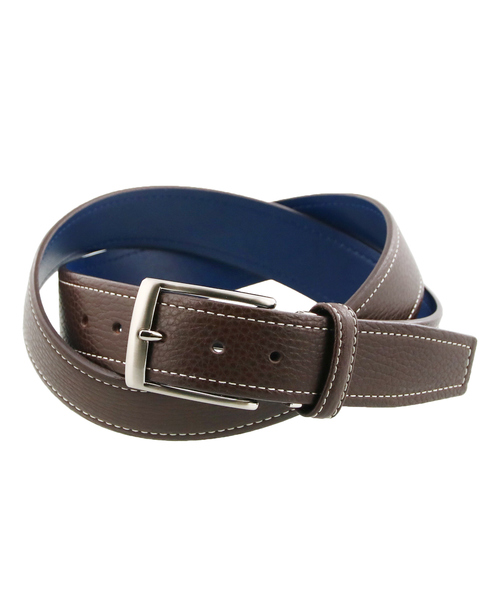 PRAIRIE（プレリー）の「[PRAIRIE]牛革レザーベルト（ベルト・メンズ・ブラック/ネイビー/キャメル/ライトブラウン/オレンジ/レッド/ダークブラウン/インディゴブルー・FREE）」の3枚目の写真