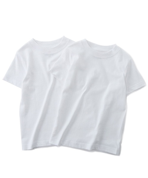 HANES（ヘインズ）の「【Hanes】BEEFY-Tシャツ2P（Tシャツ/カットソー・キッズ・グレー/ブラック/レッド/オフホワイト/ネイビー/カーキ/ブルー・90/100/110/120/140/130）」の3枚目の写真