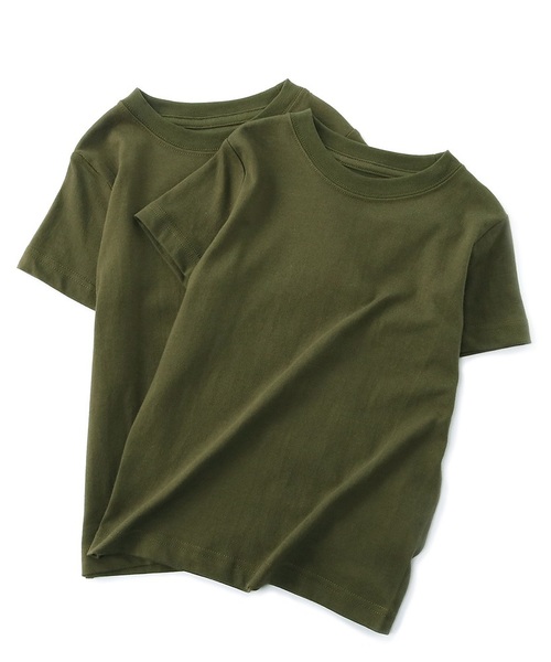 HANES（ヘインズ）の「【Hanes】BEEFY-Tシャツ2P（Tシャツ/カットソー・キッズ・グレー/ブラック/レッド/オフホワイト/ネイビー/カーキ/ブルー・90/100/110/120/140/130）」の5枚目の写真