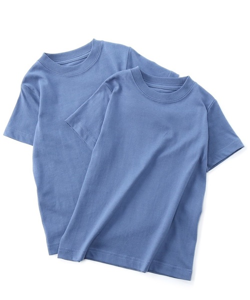 HANES（ヘインズ）の「【Hanes】BEEFY-Tシャツ2P（Tシャツ/カットソー・キッズ・グレー/ブラック/レッド/オフホワイト/ネイビー/カーキ/ブルー・90/100/110/120/140/130）」の6枚目の写真