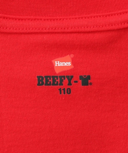 HANES（ヘインズ）の「【Hanes】BEEFY-Tシャツ2P（Tシャツ/カットソー・キッズ・グレー/ブラック/レッド/オフホワイト/ネイビー/カーキ/ブルー・90/100/110/120/140/130）」の20枚目の写真