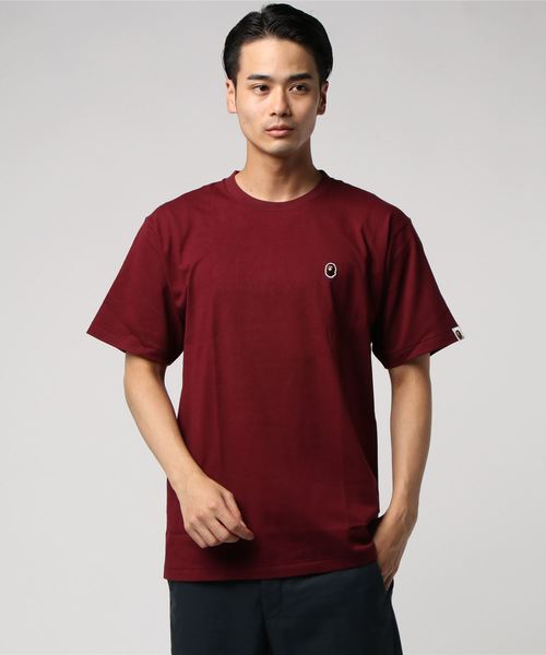 A BATHING APE(アベイシングエイプ)の「APE HEAD ONE POINT TEE M(Tシャツ/カットソー・メンズ・ホワイト/ブラック/パープル/レッド/バーガンディー/オリーブ/オレンジ/イエロー・SMALL/MEDIUM/LARGE/X-LARGE/XX-LARGE/XXX-LARGE)」の7枚目の写真