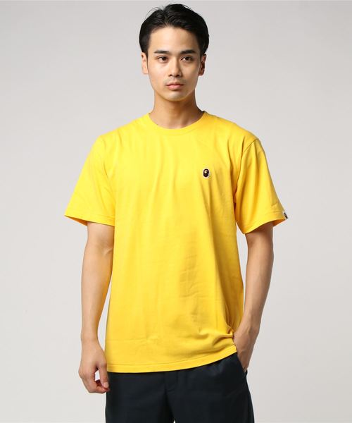 A BATHING APE(アベイシングエイプ)の「APE HEAD ONE POINT TEE M(Tシャツ/カットソー・メンズ・ホワイト/ブラック/パープル/レッド/バーガンディー/オリーブ/オレンジ/イエロー・SMALL/MEDIUM/LARGE/X-LARGE/XX-LARGE/XXX-LARGE)」の6枚目の写真