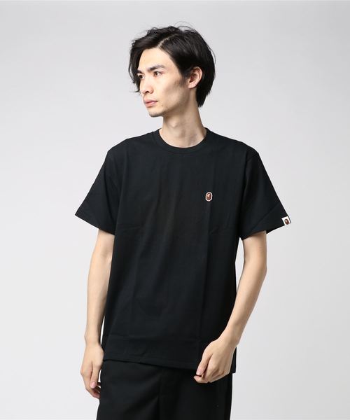 A BATHING APE(アベイシングエイプ)の「APE HEAD ONE POINT TEE M(Tシャツ/カットソー・メンズ・ホワイト/ブラック/パープル/レッド/バーガンディー/オリーブ/オレンジ/イエロー・SMALL/MEDIUM/LARGE/X-LARGE/XX-LARGE/XXX-LARGE)」の3枚目の写真
