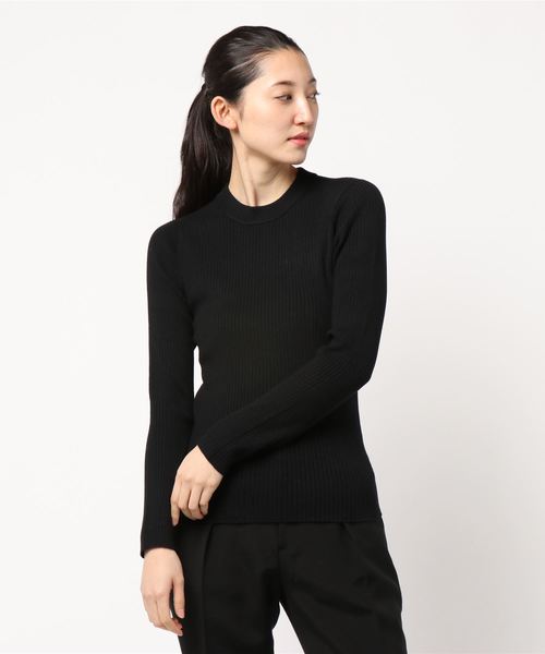 LOWRYS FARM（ローリーズファーム）の「ウールコンクループルオーバー　808557（ニット/セーター・レディース・ブラック/エンジ/オフホワイト/グリーン/ブラック系その他・MEDIUM/LARGE）」の14枚目の写真