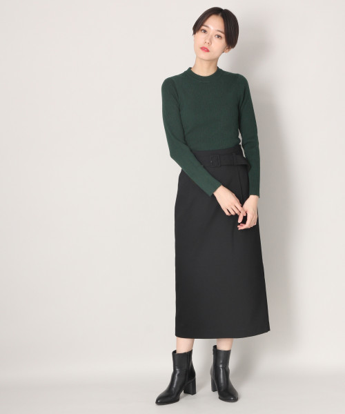 LOWRYS FARM（ローリーズファーム）の「ウールコンクループルオーバー　808557（ニット/セーター・レディース・ブラック/エンジ/オフホワイト/グリーン/ブラック系その他・MEDIUM/LARGE）」の9枚目の写真